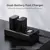 K&F NP-FW50 Digital Camera Dual LED Display Screen charger;Supports Micro USB and Type-C charging