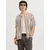 JACK & JONES Srajca JJEJEFF kremna/rjava/črna
