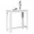 Vidaxl Barska miza bela 102x50x103,5 cm inženirski les