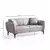 Atelier del Sofa Dvosed Belissimo 180x67x95cm Sivi
