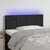 Vidaxl LED posteljno vzglavje črno 100x5x78/88 cm žamet