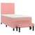 Box spring krevet s madracem ružičasti 80 x 200 cm baršunasti