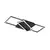 Rabalux Plafonjera Kitlee, LED, Sa daljinskim, 40W, 3000-6500K, 66x29cm, Crna