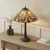 Endon 112185 - Stona lampa Tiffany HECTOR 1xE27/10W/230V prečnika 40 cm