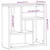Zidna polica staro drvo 45x16x45 cm konstruirano drvo