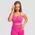 GymBeam Sculpt Seamless Sports Bra Rose