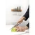 Santoku nož, rezilo 12,5 cm, bel