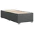 Vidaxl Box spring postelja z vzmetnico temno siva 90x200 cm blago