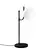Opviq Stona lampa, Crna