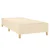 Vidaxl Box spring postelja z vzmetnico krem 90x190 cm blago
