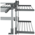 Stalak za sušenje rublja 107 x 107 x 120 cm aluminijski