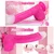 SuperLove Thrusting & Rotating Soft Liquid Silicone Dildo with Remote Pink