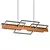 LED luster na sajli LARYSA LED/35W/230V borovina