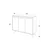 Hanah Home Komoda Piffa 100x82x35cm Belo-Antracit