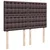 Vidaxl Box spring postelja z vzmetnico temno rjava 160x200 cm blago