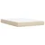 Vidaxl Box spring postelja z vzmetnico krem 140x190 cm blago