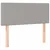 Vidaxl Box spring postelja z vzmetnico LED sv. siva 100x200 cm blago