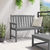 Vrtna klupa Svijetlo siva 120 x 59 x 88 cm HDPE
