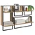 Set zidnih polica Zidne 4 pcs Umjetnički hrast 65 x 25 x 30 cm