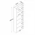 Hanah Home polica za knjige HC131, 60 cm, bela