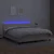 Vidaxl Box spring postelja z vzmetnico LED krem 160x200cm umetno usnje