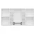 Hanah Home ormar sa reflektujućim staklom Nisa 20608, 360 cm, beli