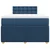 vidaXL vidaXL Box spring postelja z vzmetnico modra 120x190 cm blago, (21308418)
