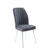 Hanah Home set trpezarijskih stolica Platinum 4 kom, dimno siva tkanina Jerry, bele metalne noge