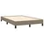 Vidaxl Box spring postelja z vzmetnico taupe 120x190 cm blago