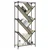 Regal za knjige boja hrasta 79 x 30 x 180 cm od drva i metala