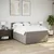 Vidaxl Box spring postelja z vzmetnico taupe 140x190 cm blago