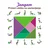 Grat Logička igra Tangram, 7 delova, Drvena, Šarena