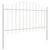 Vrtna Ograda 3 pcs Bijelo 170 x 140 cm Čelik s prahom premazan