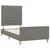 Vidaxl Posteljni okvir brez vzmetnice temno siv 90x190 cm blago