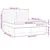 Vidaxl Box spring postelja z vzmetnico krem 160x200 cm blago