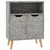Komoda siva boja betona 60 x 30 x 72 cm od konstruiranog drva