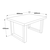 Hanah Home Kancelarijski set Braon-Antracit