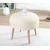 Atelier del Sofa Tabure 52x44cm, Krem