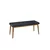Hanah Home klupa Arwen, 105 cm, antracit / prirodno drvo