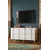 Hanah Home komoda Slim 150, 150 cm, hrast Sapphire / bela / zlatna