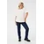 KAFFE CURVE Majica srebrna/bela