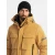 Ombre Mens long insulated jacket with reflective elements - yellow