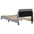 Vidaxl Posteljni okvir Dover svetlo siv 90x190 cm blago