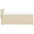 VIDAXL Box spring postelja z vzmetnico krem 100x200 cm blago