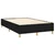 vidaXL Box spring postelja z vzmetnico črna 120x190 cm blago