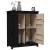 Komoda crna 83 x 41,5 x 100 cm od masivne borovine