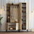 HANAH HOME Cipelarnik sa čivilukom Viyana Da Walnut Travertine