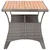 Vidaxl Vrtna miza siva 120x70x66 cm trden akacijev les