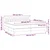 vidaXL Box spring postelja z vzmetnico LED modra 200x200 cm blago