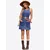 Imily Bela Obleka moder denim